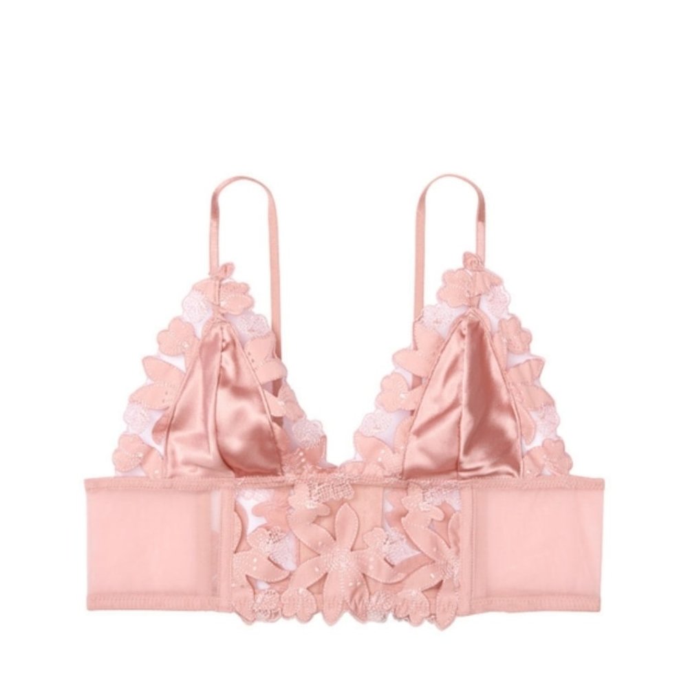 Victoria’s Secret VERY SEXY Floral Embroidered Long Line Bra NWT - Picture 2 of 4